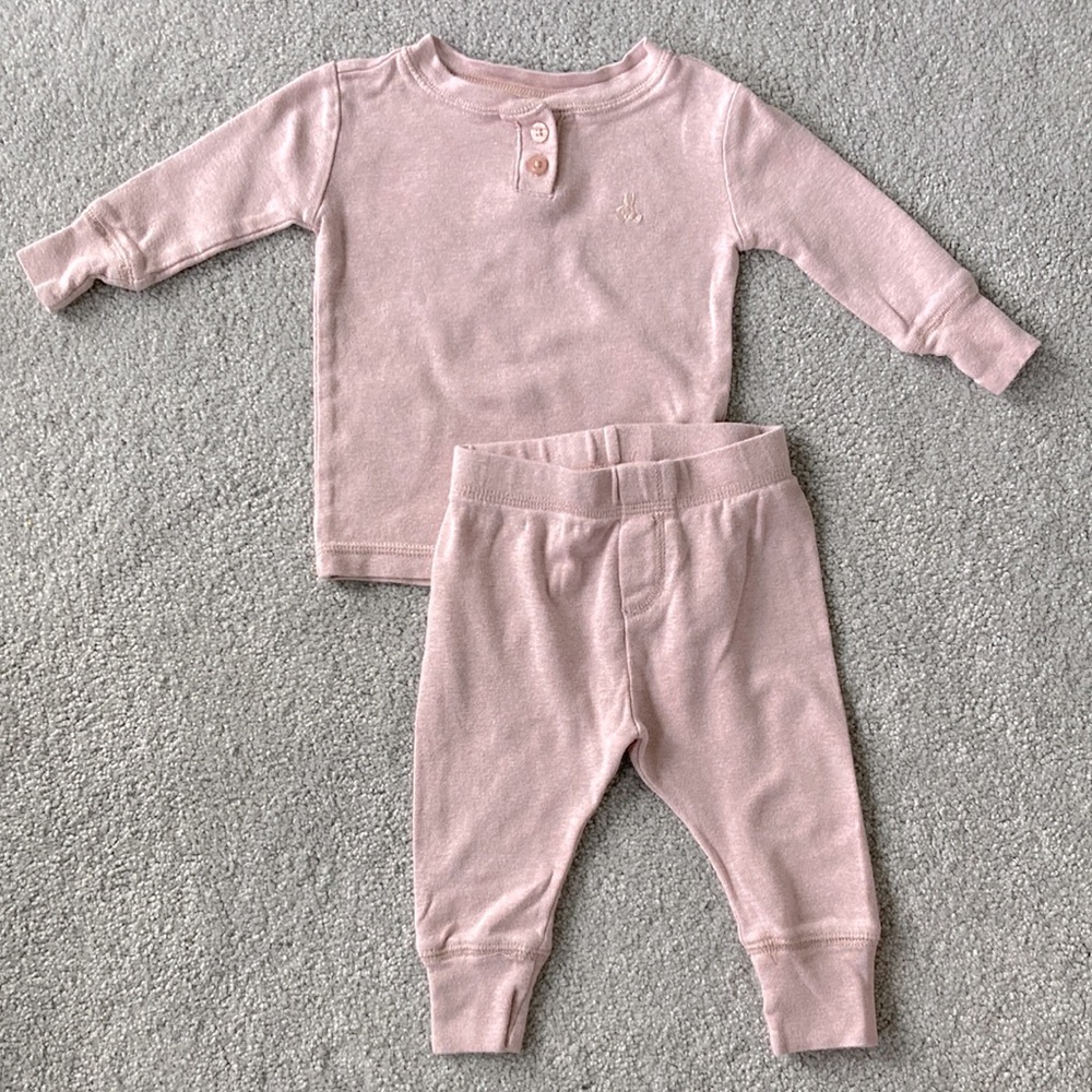 Gap Baby - 2 piece Pajamas/Outfit - Pink - Size 6-12 months
